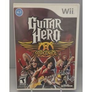 Guitar Hero: Aerosmith - Nintendo Wii - Complete in Box (CIB) W/ Manual - Tested